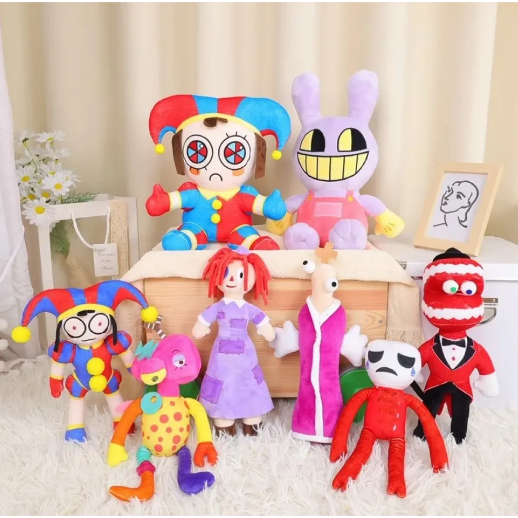 The Amazing Digital Circus Cartoon Plush Pomni Jax Doll